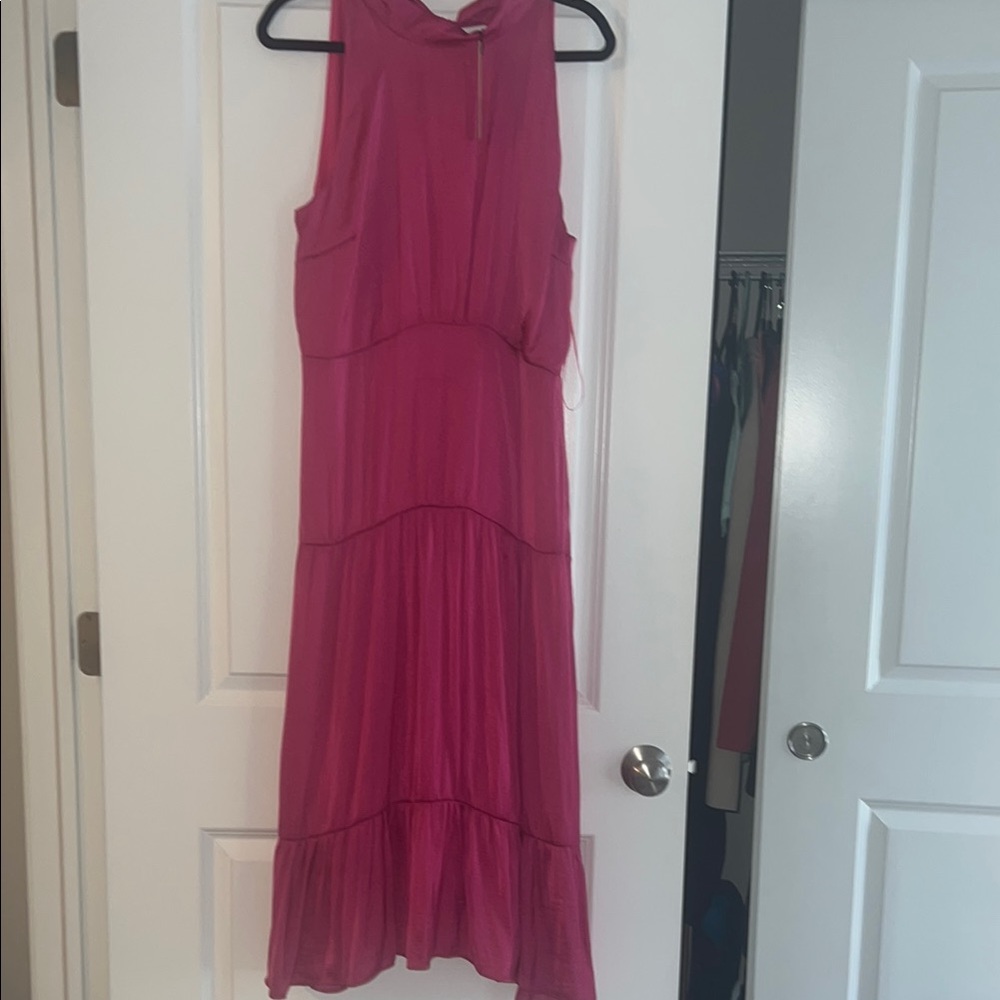 Sam Edelman Fuchsia Sleeveless Midi Dress